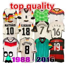 Wereldbeker 1990 1998 1988 1996 Duitsland Retro Littbarski BALLACK Voetbalshirt KLINSMANN 2006 2014 shirts KALKBRENNER 1996 2004 Matthaus Hassler Bierhoff KLOSE6666