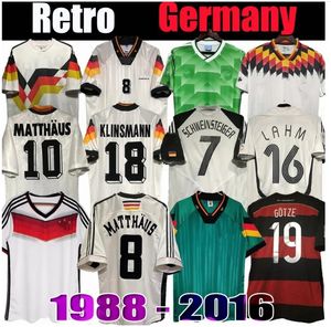 Coupe du monde 1990 1998 1988 1996 Allemagne Retro Littbarski BALLACK Soccer Jersey KLINSMANN 2006 2014 chemises KALKBRENNER 1996 2004 Matthaus Hassler Bierhoff