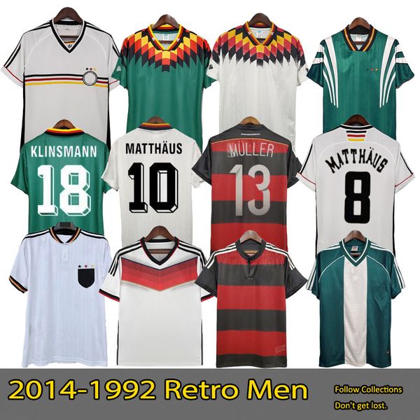 Coupe du monde 1990 1998 1988 1996 GermanyS Retro Littbarski BALLACK Soccer Jersey KLINSMANN 2006 2014 chemises KALKBRENNER 1996 2004 Matthaus Hassler Bierhoff KLOSE Kit