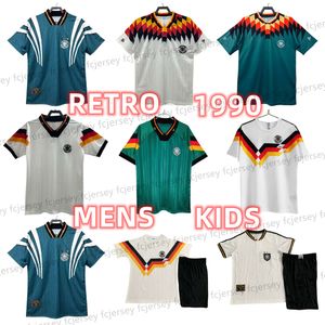 Coupe du monde 1990 92 1994 96 Allemagnes Retro Littbarski BALLACK Soccer Jersey KLINSMANN hirts KALKBRENNER Matthaus Hassler Bierhoff KLOSE enfants hommes maillot de pied kits