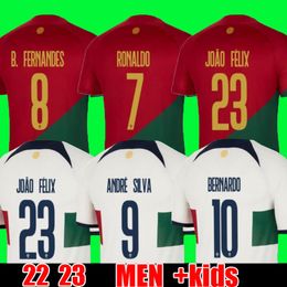 Camiseta de fútbol de la Copa del Mundo 2022 Portugués Bruno FERNANDES DIOGO J. Portuguesa Retro 2022 Joao Felix 2022-23 Camiseta de fútbol BERNARDO Portugieser