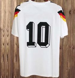 Copa del mundo ALEMANIA Retro Soccer Jerseys 1988 1990 1992 Littbarski BALLACK KLINSMANN KALKBRENNER KLOSE Hombres Camiseta de fútbol maillot kit uniforme de pie