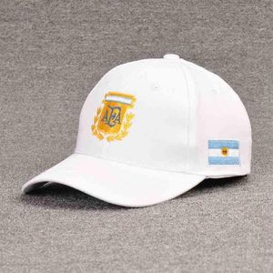 Coupe du monde de football casquette argentine casquettes casquette de baseball hommes respirant chapeau dames mode net mince coton séchage rapide soleil hat202281