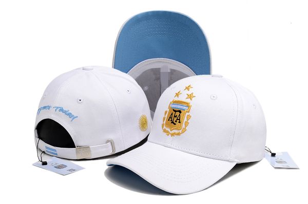 Casquette de football de la Coupe du monde Casquettes argentines Casquette de baseball Chapeau respirant pour hommes Dames Mode Net Coton mince Séchage rapide Sun Hat20218I