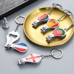 Ouvre-bouteilles de coupe du monde, Fans de Football, petit cadeau, motif de drapeau, coupe-ongles, ouvre-bouteille, porte-clés, Souvenir, RRB15637