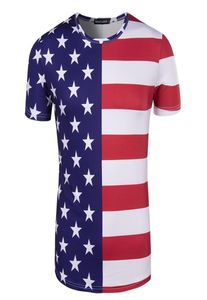 Coupe du monde USA USA 3D Fans de football imprimés T-shirts Stripe Star Star Sleeve Men décontractées T-shirts Plus taille M2XL9188331