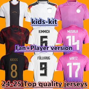 WK 2024 Duitsland voetbalshirts HUMMELS KROOS Rudiger GNABRY WERNER DRAXLER REUS MULLER GOTZE 24 25 Speler Fanversie Heren voetbalshirt kinderkit