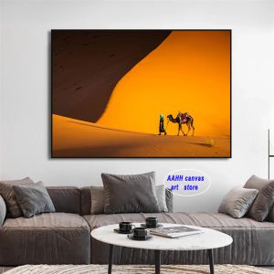 Wereldberoemde architectuur Camel Desert Posters Noordse Marokko deur blauwe deur kunstfoto's printkamer canvas schilderen thuis decor