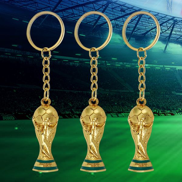 Porte-clés Hercules en alliage de Zinc, trophée du Football mondial, cadeaux pour les Fans du Qatar