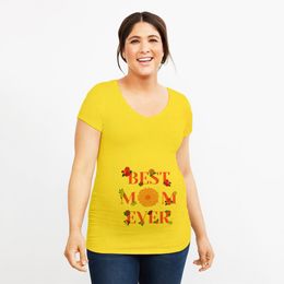 Le monde la plus grande mère de tous les temps de grossesse Tops maternité t-shirt mignon de grossesse Tees Grossesse Cadeau pour la nouvelle maman