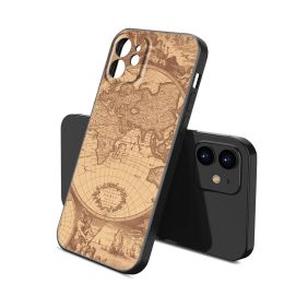 Case de téléphone de voyage de carte du monde pour Apple iPhone 13 12 Mini 14 11 Pro Xs Max 8 7 6s 6 Plus XR X SE 2022 2020 5S Soft TPU Black Cover