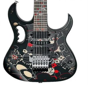 Wereldwijd snel SH Jem 77fp2 Bloempatroon 2 Steve Vai Electric Guitar Tree of Life Inlay Floyd Rose Tremolo Locking Nut Guitar5003478