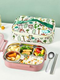 Worthbuy 188 roestvrijstalen lunchbox voedsel isolatie kindermaaltijd bereiding container kachel opslagpartitie 240312