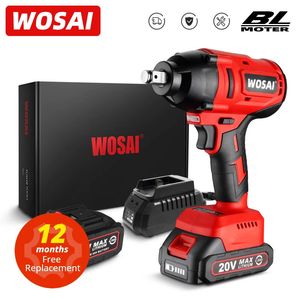 WOSAI MT-series 600N.m 20V clé électrique sans brosse prise Li-ion batterie clé à chocs sans fil pour pneus de voiture outils électriques 240112