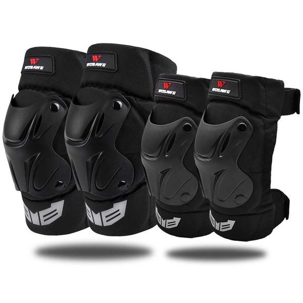 WOSAWE Adulto Ciclismo Rodilla Codo Pads Set Motocicleta Monopatín Brace Guardias Protector Bicicleta Racing Esquí Skate Equipo protector Q0913