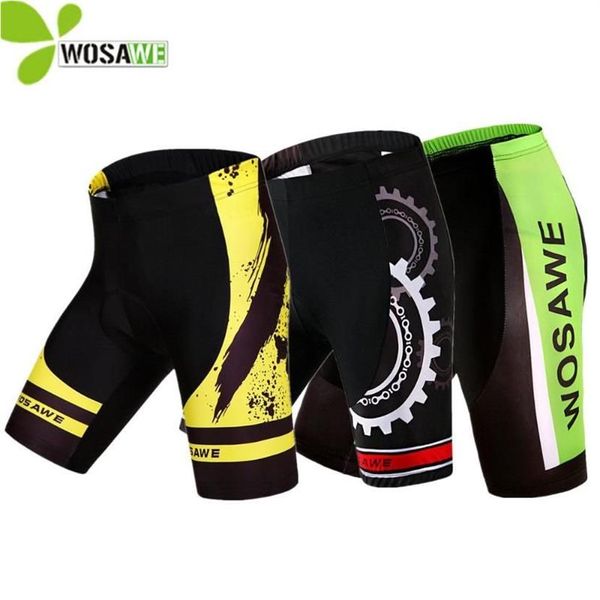 WOSAWE-pantalones cortos de ciclismo con relleno de Gel 3D para hombre, ropa para bicicleta de montaña a prueba de golpes, ropa para deportes al aire libre, pantalones cortos de descenso 237K