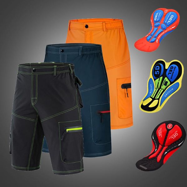 WOSAWE, ropa interior sin relleno, pantalones cortos para ciclismo, correr, gimnasio, Camping, pesca, bicicleta, pantalones cortos para descenso, conjunto de almohadillas DIY, ropa para hombres