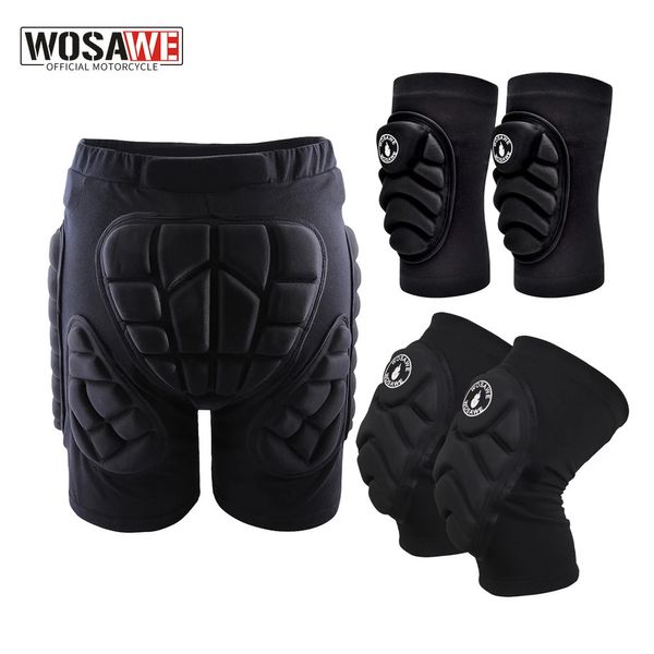 WOSAWE Deportes al aire libre Esquí Patín Snowboard Protección Esquí Protector Rodilleras Patinaje Protector Hip Acolchado Pantalones cortos XS-3XL 231219