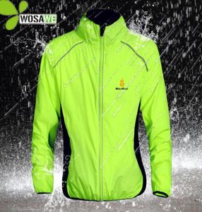 Wosawe Reflective Water Repellent Cycling Jackets 5 Color Rain Clothing Bicycle Wear Winddichte jas MTB Bike Wind Breaker S3XL1153474