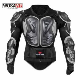 WOSAWE Sport motorfiets pantserbeschermer jas motorcross beschermhoes rugsteun beschermende uitrusting borstlichaamsbescherming 231227