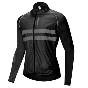 WOSAWE chaqueta cortavientos de alta visibilidad chaqueta de ciclismo hombres mujeres impermeable seguridad ciclismo MTB impermeable bicicleta Clothing2962