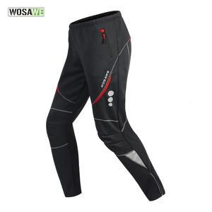 WOSAWE hiver pantalons de cyclisme chaud thermique polaire pantalons de cyclisme coupe-vent équitation vélo vtt vélo de route course randonnée pêche 240202