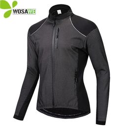 WOSAWE hiver mince polaire thermique veste de cyclisme hommes chaud vtt vélo vêtements vêtements de sport coupe-vent hydrofuge sport C291K