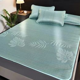 Wostar Zomer koelmat Baby paar Koel Sleep Mat Ice Feels laken 150 Single Folding Bed Protection Mat 240508