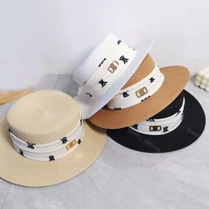 Chapeau de seau en tissu tissé Desginer chapeaux de paille plats casquettes à large bord pour femmes casquette tricotée de plage casquette d'été de pêcheur broche sac de costume accessoires pour hommes
