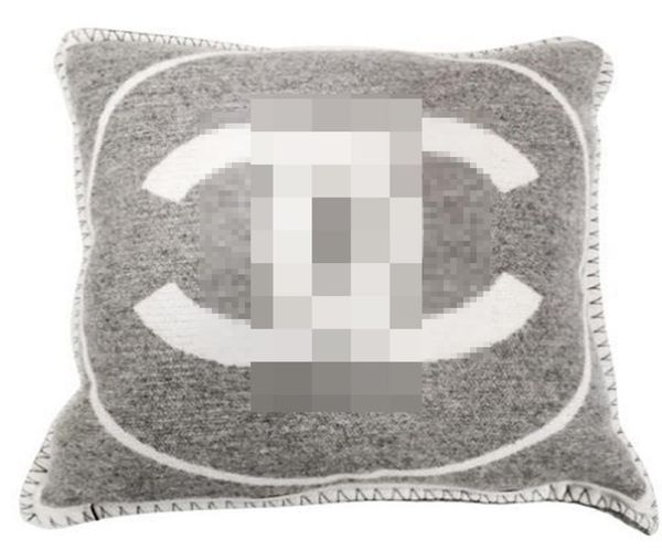 Woven Jacquard Ins Small Fragance C Cushion Cushion Wool Wool Nordic Home Pillow Cover Knitting1526779