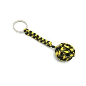 Woven Paracord Lanyard Keychain Outdoor Survival Tactical Zelfverdediging Militaire parachute Touw Cord Ball Pendant Keyring2.voor tactisch parachute touw