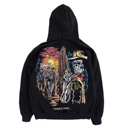 WP tamaño de EE. UU. sudaderas con capucha gimnasio culturismo hombres mujeres Hip Hop hombres ropa Berserk Streetwear de gran tamaño nuevo en sudaderas con capucha