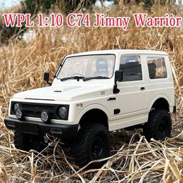 WPL 1 10 C74 Jimny Warrior 2.4G télécommande véhicule tout-terrain pleine échelle électrique quatre roues motrices voiture d'escalade jouet 231225