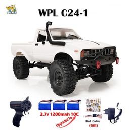 WPL C241 Volledige schaal RC auto 116 2 4G 4WD Rock Crawler Elektrische buggy Klimwagen LED-licht Onroad 1 16 Voor kinderen Geschenken Speelgoed 2207721559