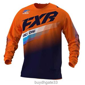 WPWT T-shirts masculins FXR Speed Descent Long Mancoved Cycling Suit Mens T-shirt Racing Sports Outdoor Off Road Motorcycle Team Uniforme