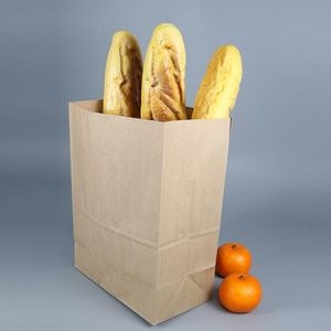 Wrap événement Festive Party Fournitures Accueil Garden10PCS Brown Kraft Paper Sac Sacs-cadeaux Emballage Biscuits Candy Raft Cookie Pain