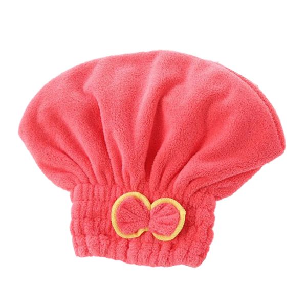 Envelopper le chapeau de tête turban turban pouf à cheveux serviette de serviette séchée serviette serviette serviette de salle de bain accessoires de salle de bain casqueur bowknot sèche