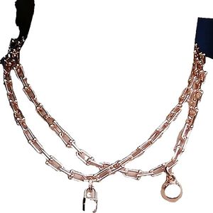 Verpakte choker sieraden Sterling Sier Europese stijl ronde bal slot vrouw hanger ketting U-vormige sieraden ontwerper voor vrouwen