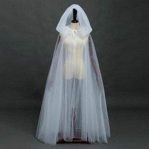Wraps vestes femmes la Cape à capuche hantée Costume fantôme Cape de mariée 2 couleurs