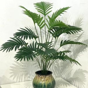 Kransen decoratieve bloemen grote kunstmatige palmboom tropische nepplanten ingemaakte tak groene bladeren voor huis tuin buiten indoor decor