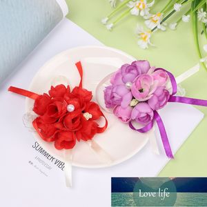 Pols Corsage Bruidsmeisjes Zusters Hand Bloemen Kunstmatige Bruids Bloemen voor Bruiloft Dansen Party Decor Bridal Prom