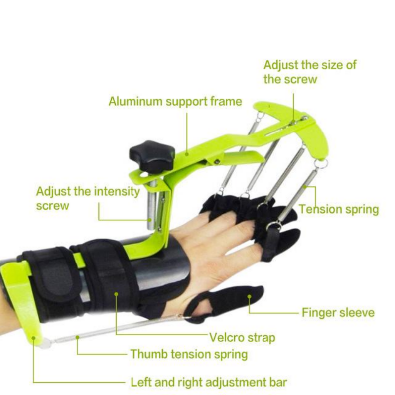 Massage d'orthèse de doigt de poignet pour le dispositif d'entraînement de réadaptation de force musculaire de main Massager203 de réparation de tendon