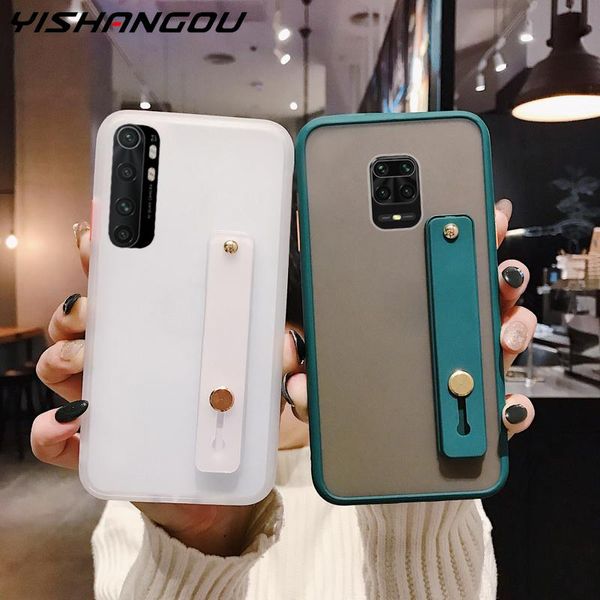 Tapa del teléfono de la correa de la muñeca Cubierta de la caja para Xiaomi MI Note 10 Lite 9T Poco F2 Pro 9 A3 Lite Redmi Note 9S 8T 7 8 PRO K20 8A 7A Coque