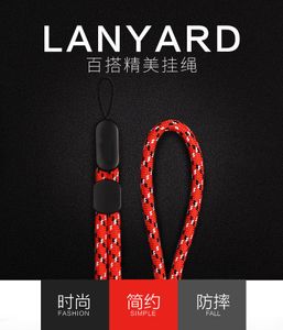 Polsriemen Hand Lanyard voor iPhone 7 8 Xiaomi Redmi 4x USB Flash Drives Keys PSP Telefoon Badgehouder Keycord Short 300pcs / lot