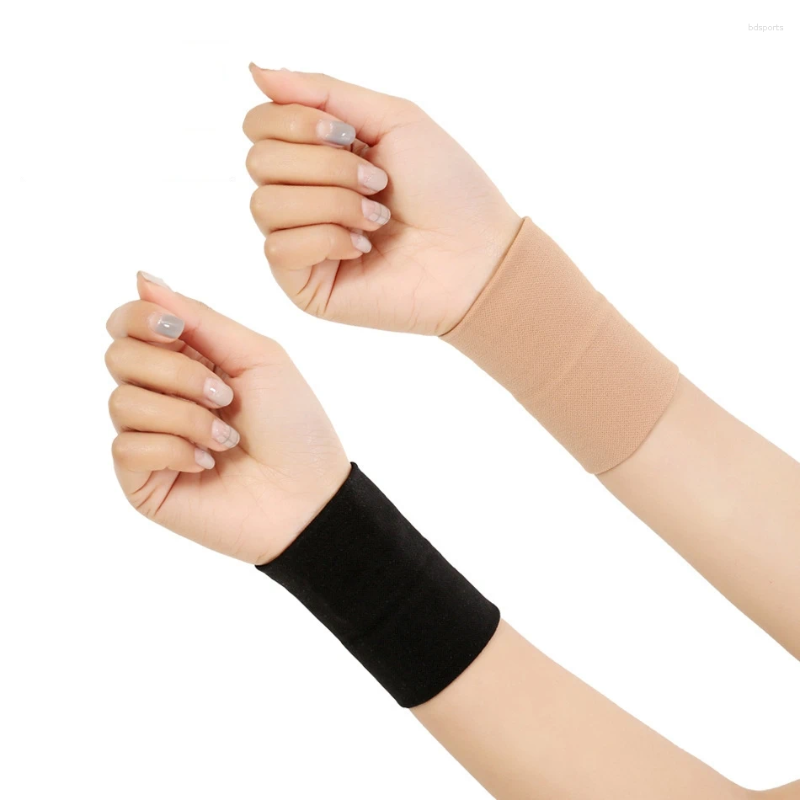 Suporte de pulso 1 pc manga de compressão cinta elástica para homens e mulheres tênis tendonite carpal túnel esporte pulseira