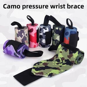 Support du poignet 1PCS CAMO SPORT PRESSION STRAPE ÉLASTIQUE LE LA LEVER DE LA LOUPE PRESSE AIDE AIDE Aide à la protection de la condition physique antidérapante