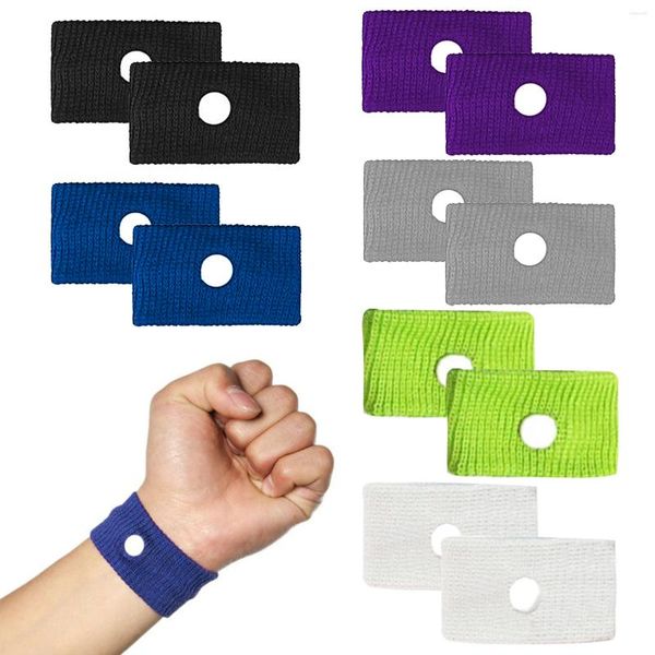 Soporte de muñeca 6 pares Pulsera lavable Mareo Adultos Niños Banda de acupresión Sólido Suave Anti náuseas Cuidado de la salud Poliéster Reutilizable