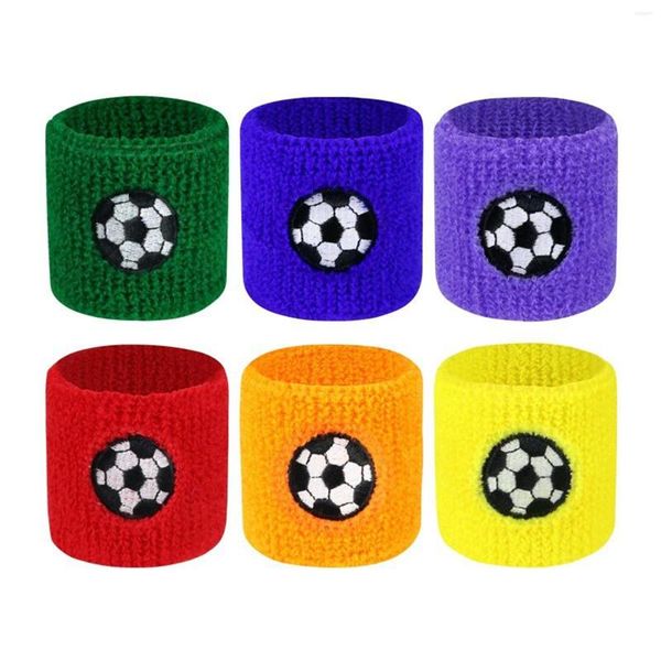 Soporte de muñeca 6 uds a prueba de sudor baloncesto Fitness béisbol cuerda de goma fútbol correr fácil de usar deportes pulsera de Cachemira bandas