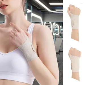 Brace de soutien aux poignets avec des bracelets élastiques avec le pouce respirant anti-spaint pour les amateurs de sport