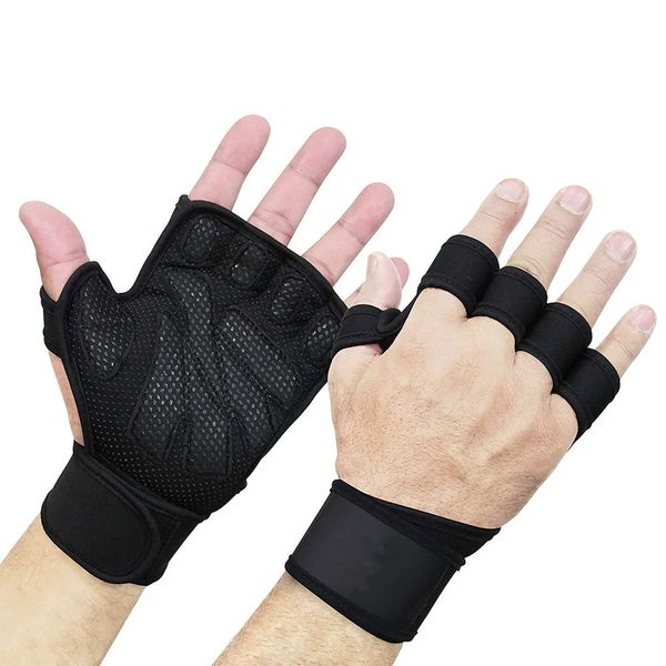 Support de poignet Protecteur de paume de main Gants de fitness de gymnastique Entraînement de musculation Gants d'entraînement de musculation Haltères Poignées Coussinets Paume de main 231129